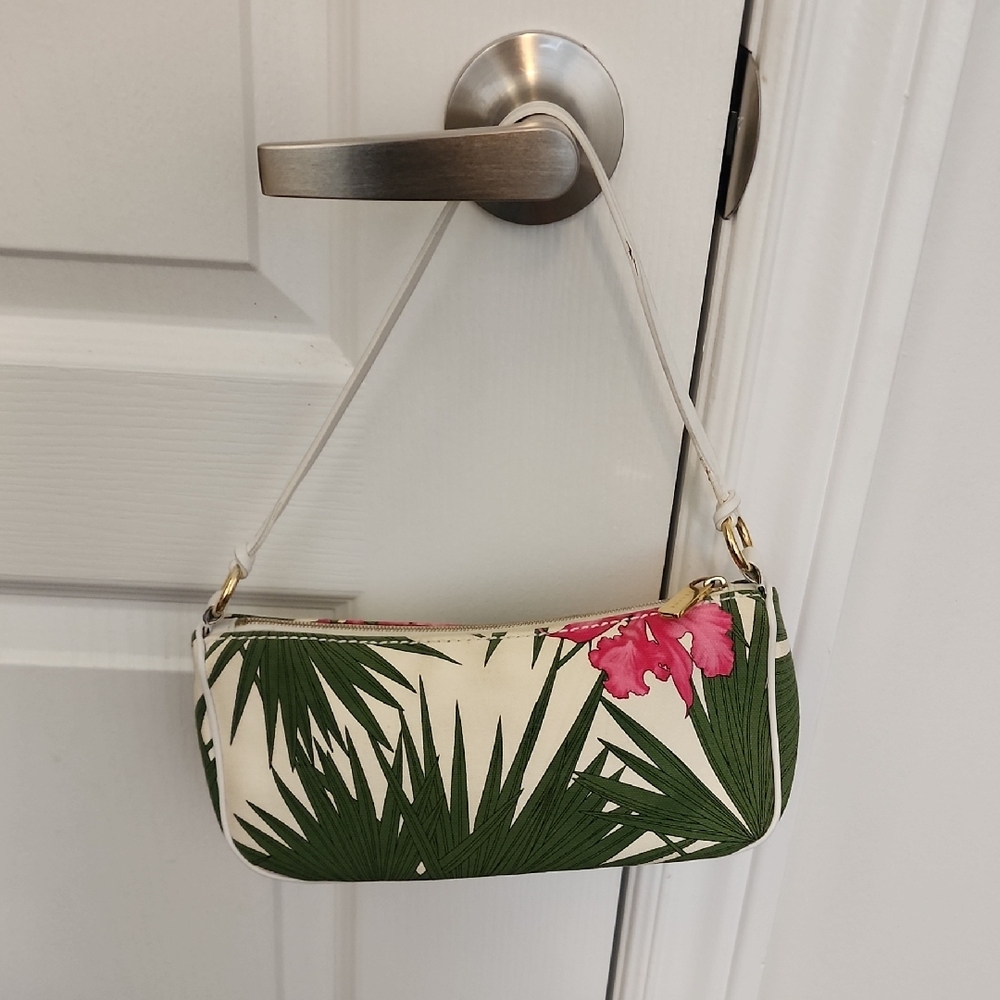 Authentic Celine Tropical Print Women's Shoulder Bag